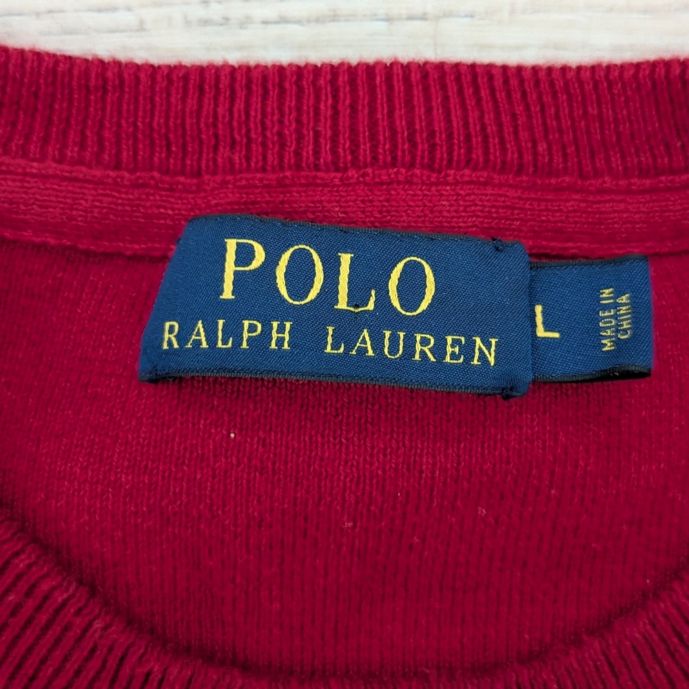 Polo by Ralph Lauren Men's Red Sweater - image 4